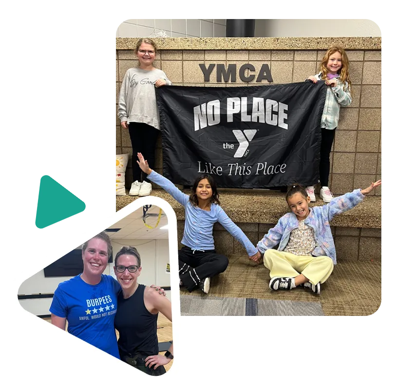 YMCA member collage