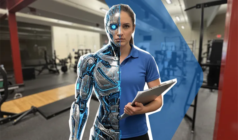 half-ymca trainer half-robot