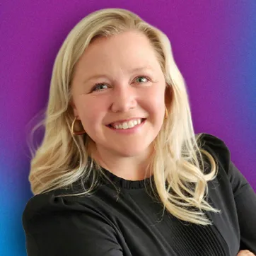 Missy Fike Headshot with gradient background